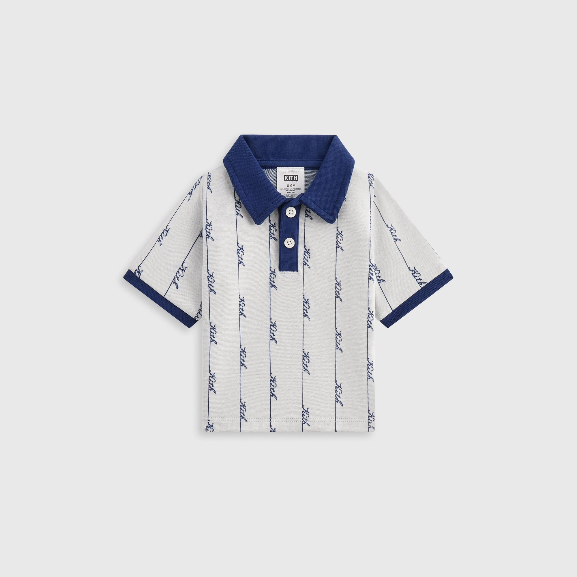Kith Baby Script Knit Tilden Polo - Sandrift Harmonious Vital