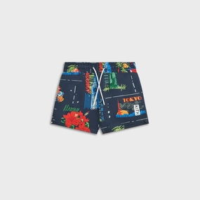 Kith Baby Souvenir Stamp Kai Swim Trunk - Nocturnal Safe Convenient