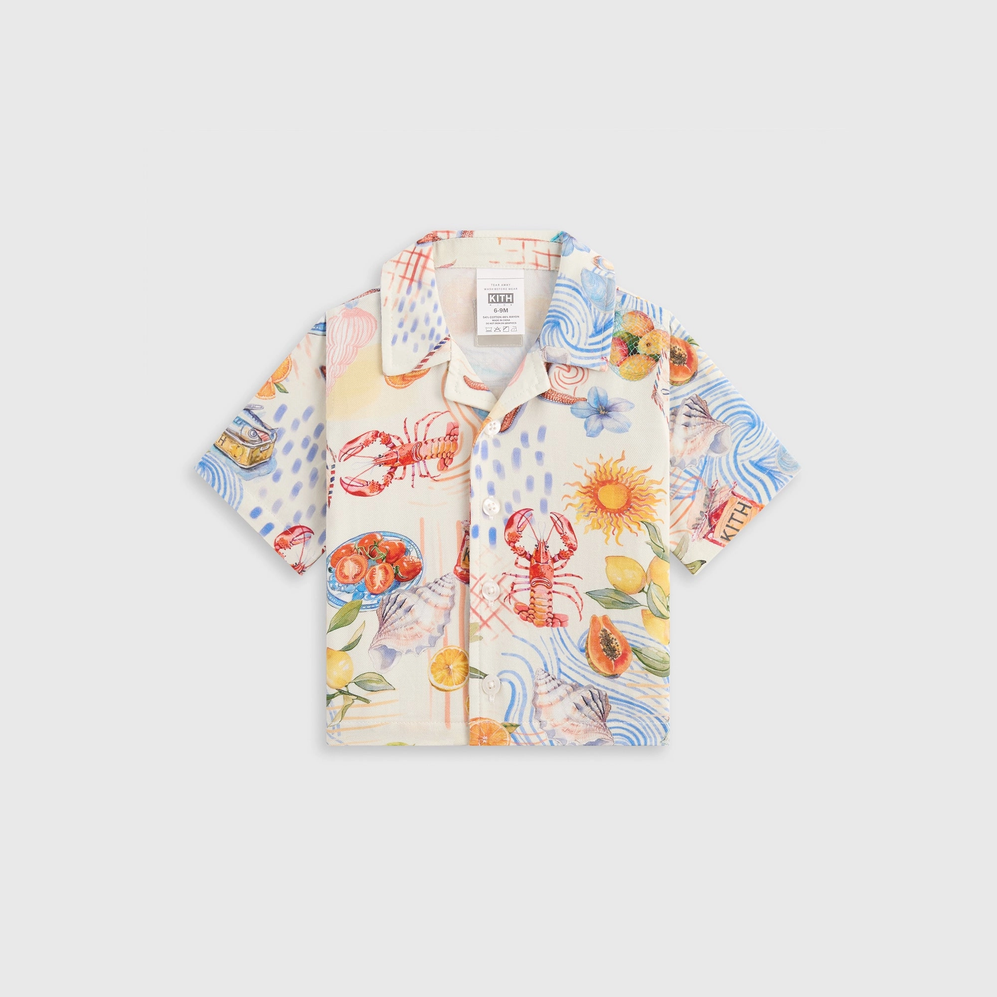 Cozy Kith Baby Summer Picnic Thompson Camp Shirt - Sandrift Focused