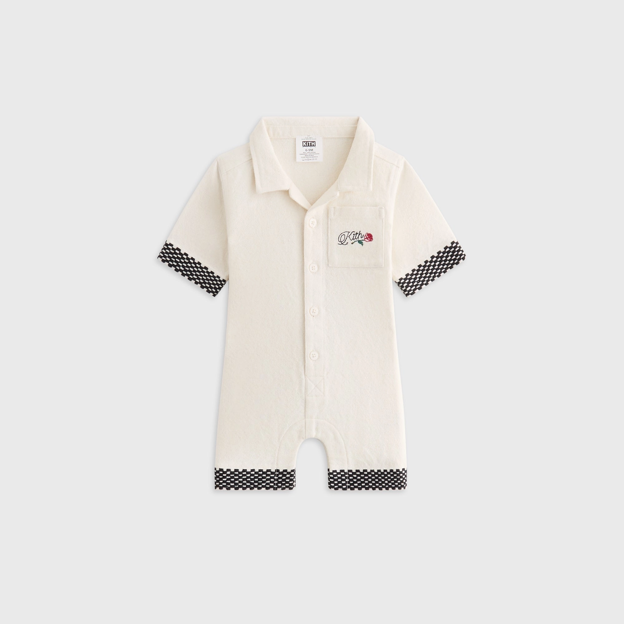 Kith Baby Textured Logo Camp Shortall - Sandrift Novel Impressive