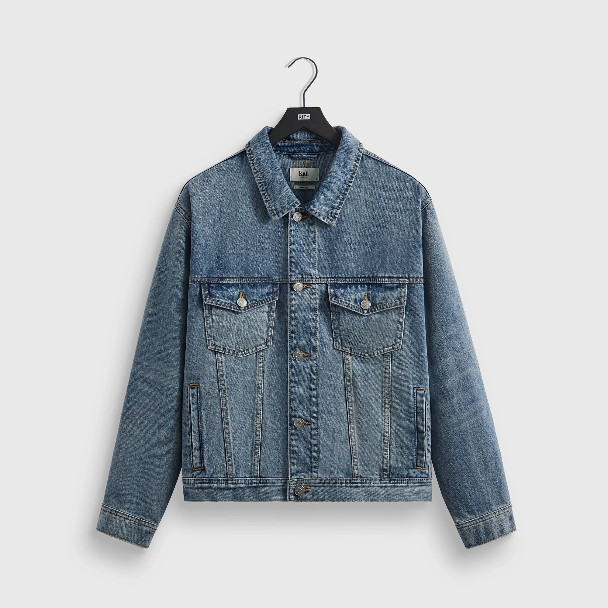 Thoughtfully designed Kith Centre Denim Jacket - Dark Indigo Rare