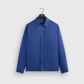 Kith Crest Logo Boxy Collared Overshirt - Bow Prestigious Functional design