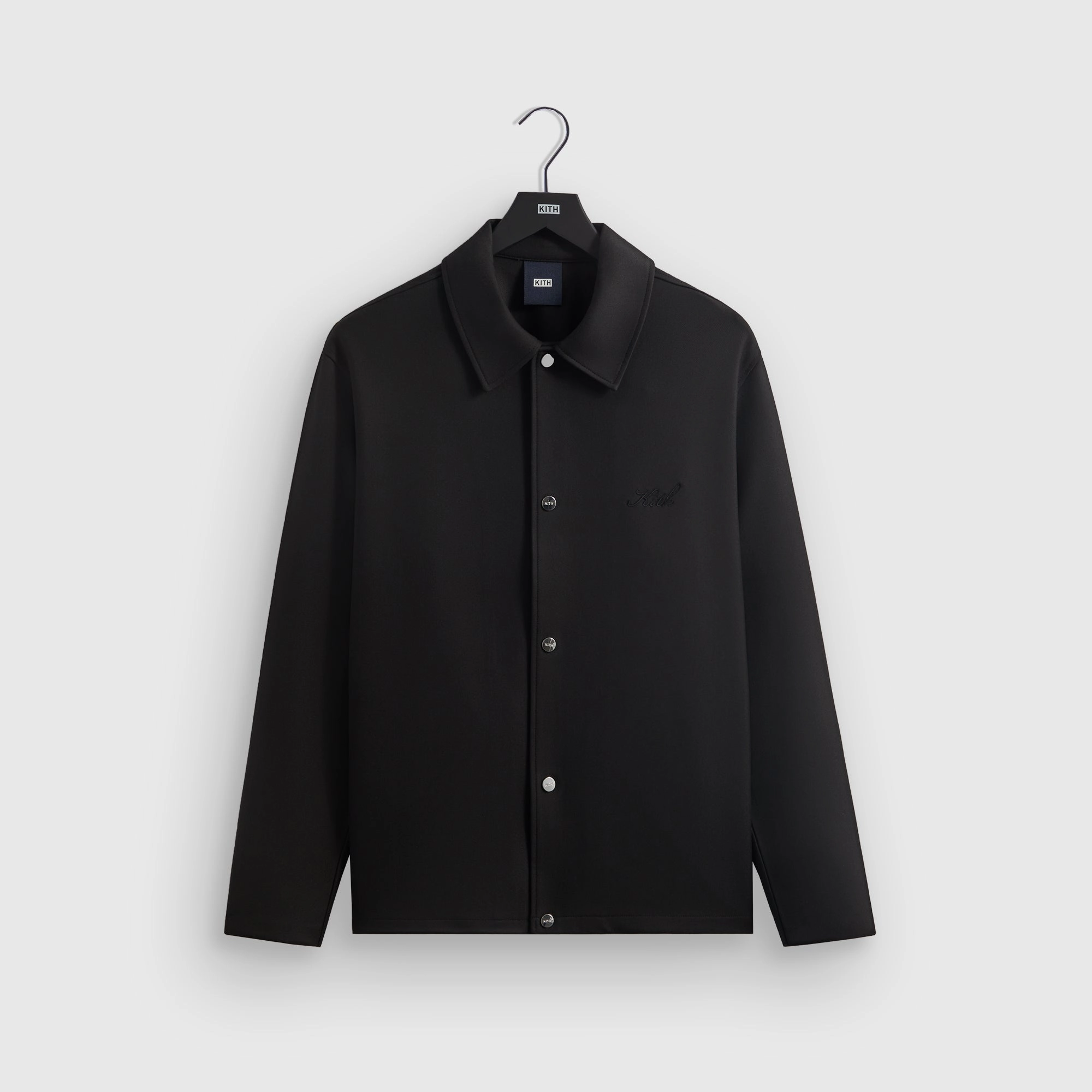 Kith Double Weave Coaches Jacket - Black Tenacious Cultured