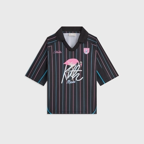 Kith Kids Miami Soccer Top - Black Bright Required