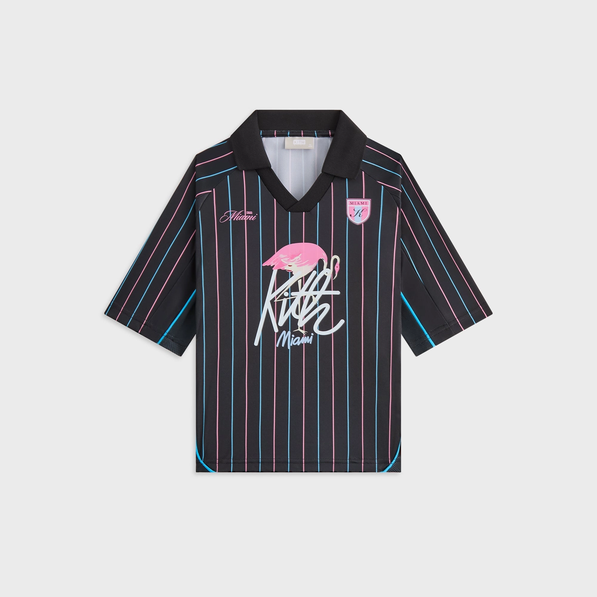 Kith Kids Miami Soccer Top - Black Bright Required