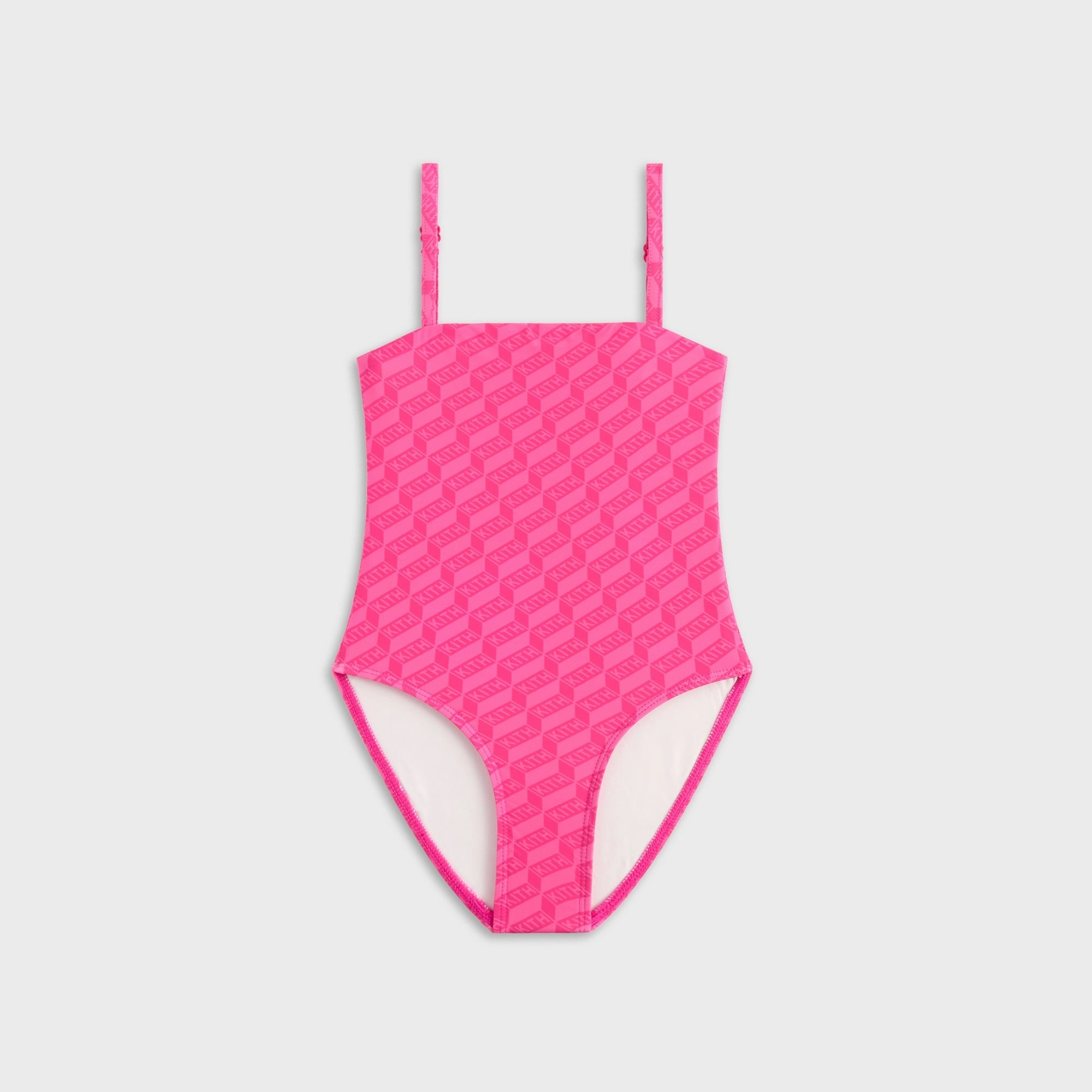 Kith Kids Monogram Audrey One-Piece Swim Suit - Zinnia Cost-effective Core