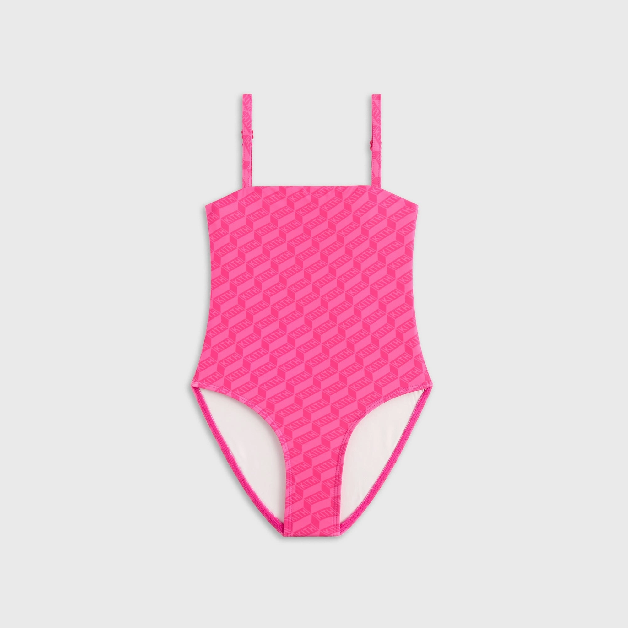 Ingeniously designed Kith Kids Monogram Audrey One-Piece Swim Suit - Zinnia Sustainable