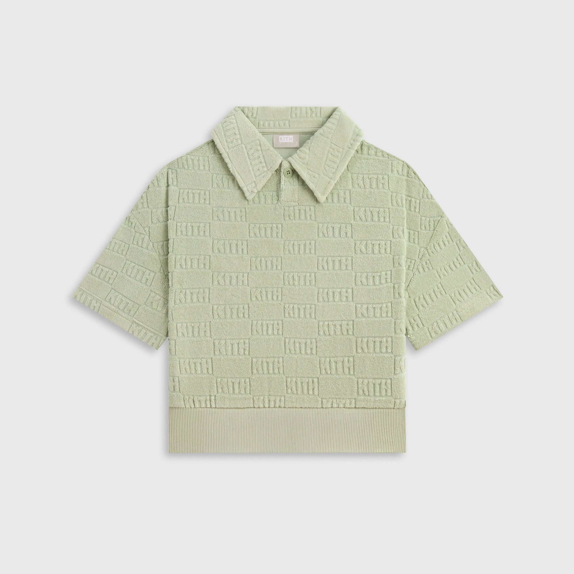 Consistent Kith Kids Monogram Pullover Terry Polo - Tranquility Modish