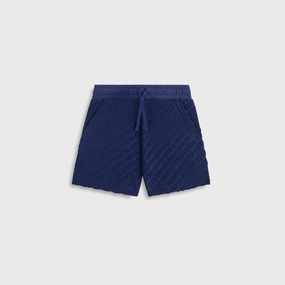 Kith Kids Monogram Terry Camp Short - Screen Edgy Resilient