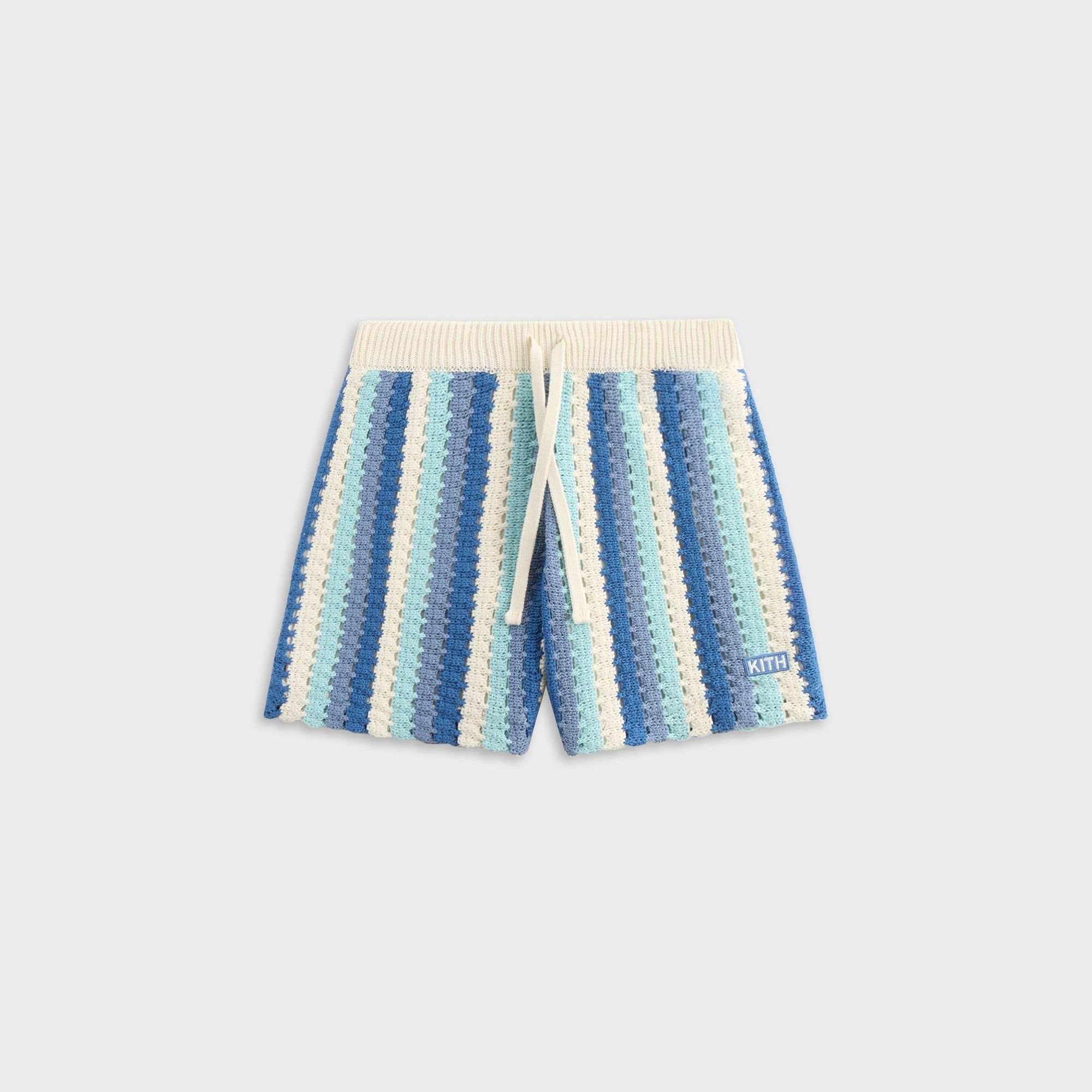 Kith Kids Open Knit Camp Short - Blue Skies Top-notch Considerate