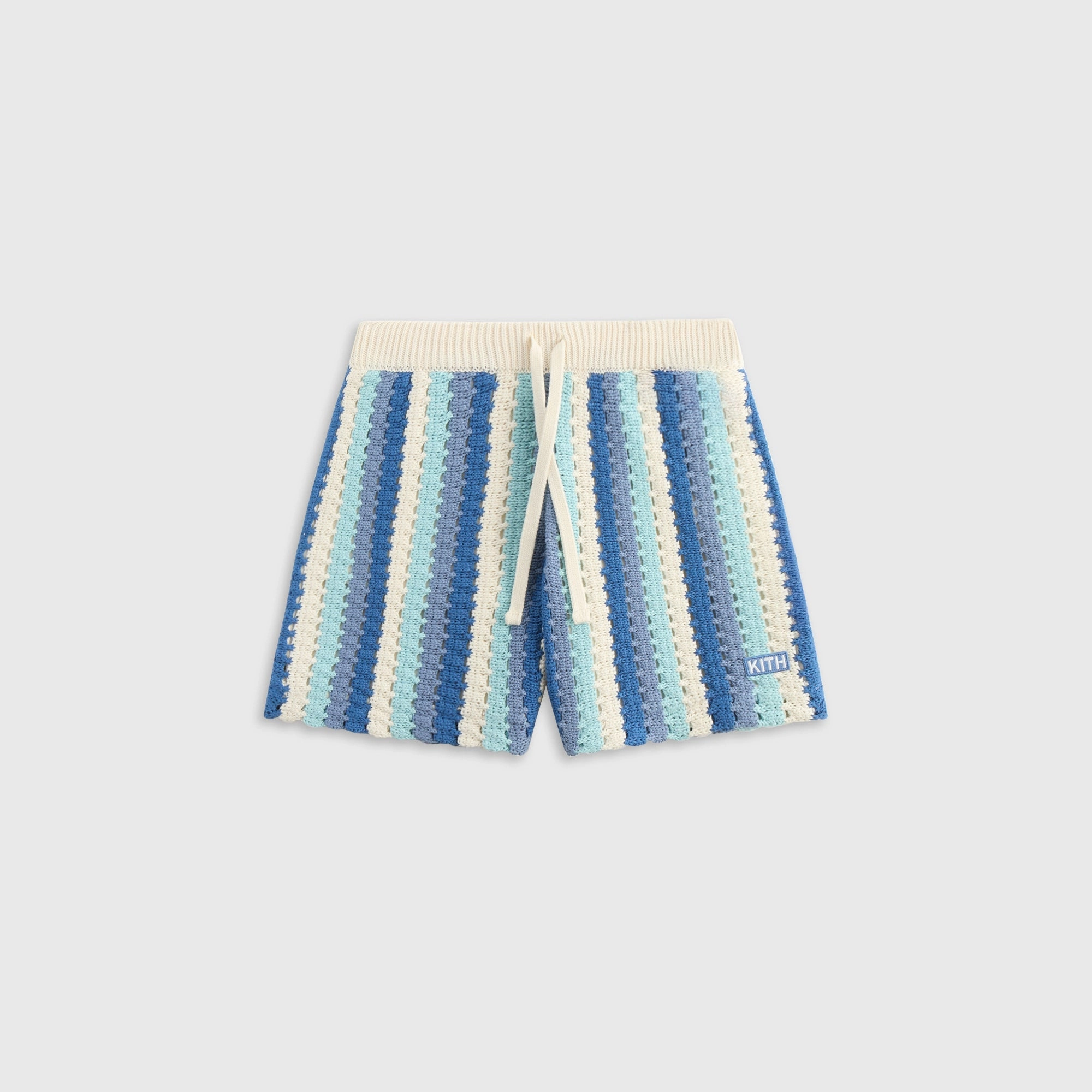 Kith Kids Open Knit Camp Short - Blue Skies Durable Determined