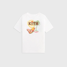 Kith Kids Palm Paradise Vacation Tee - White Cleverly designed Consistent