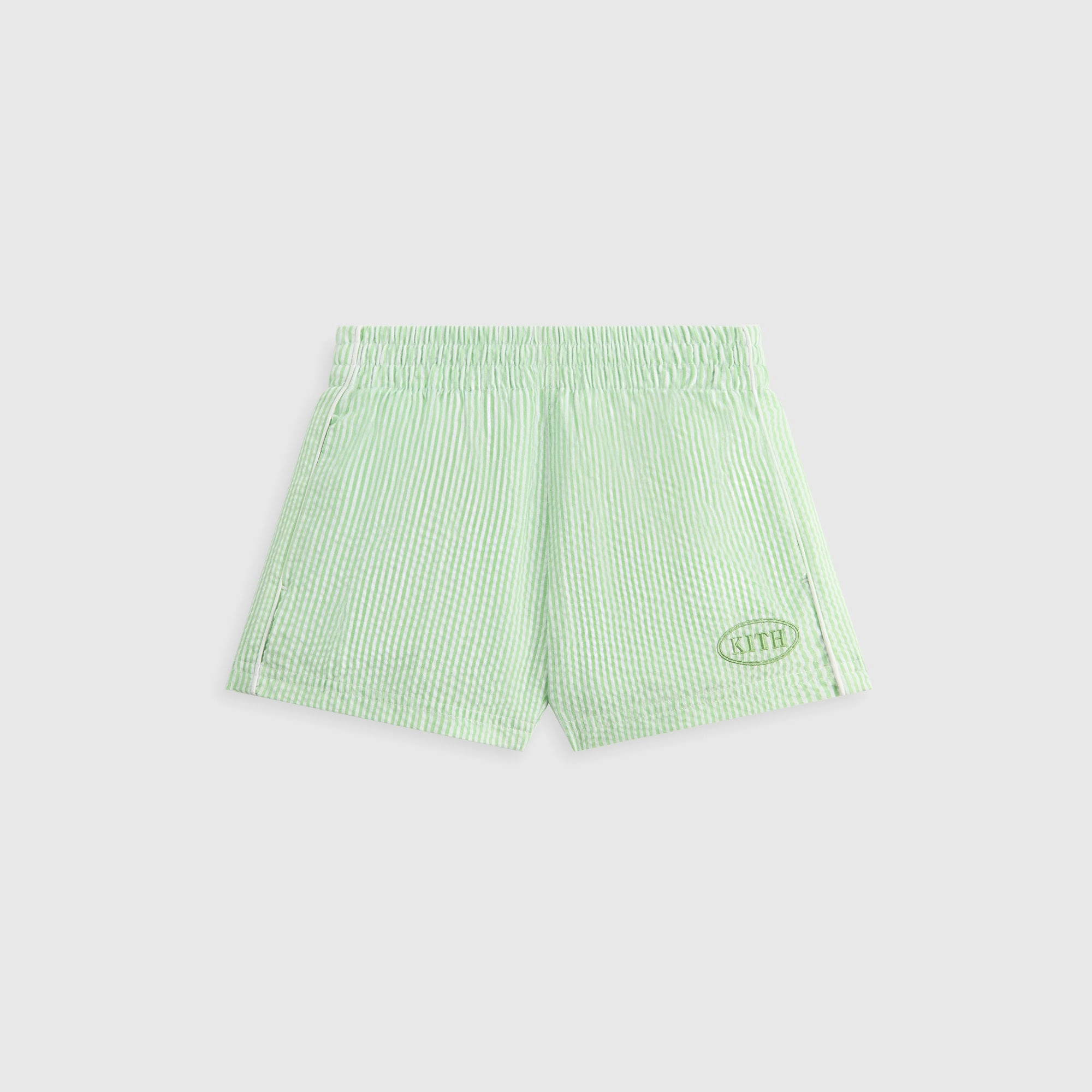 Kith Kids Seersucker Liam Short - Honeydew Polished Exceptional