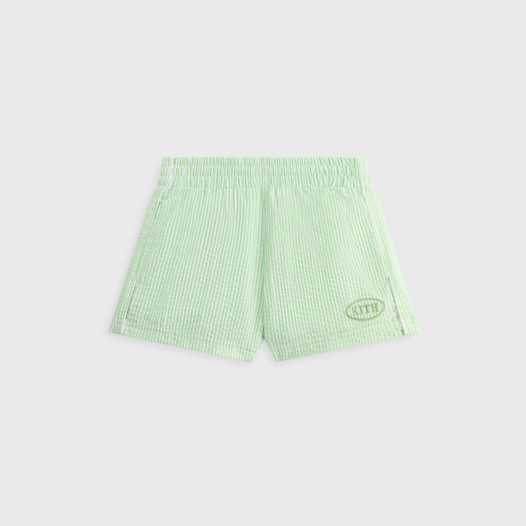 Kith Kids Seersucker Liam Short - Honeydew Upbeat Appealing