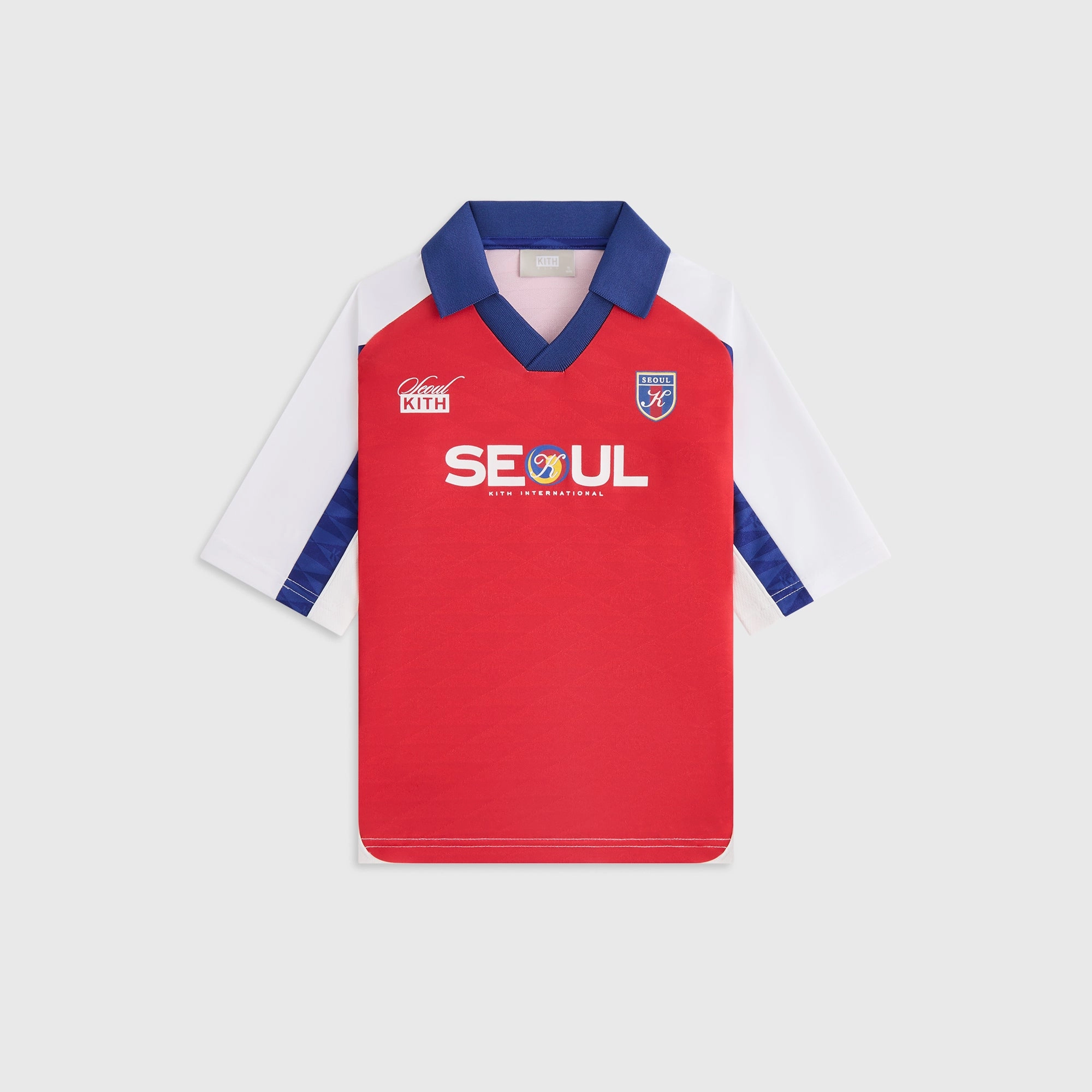 Reliable Kith Kids Seoul Soccer Top - Cherry Bomb Polished