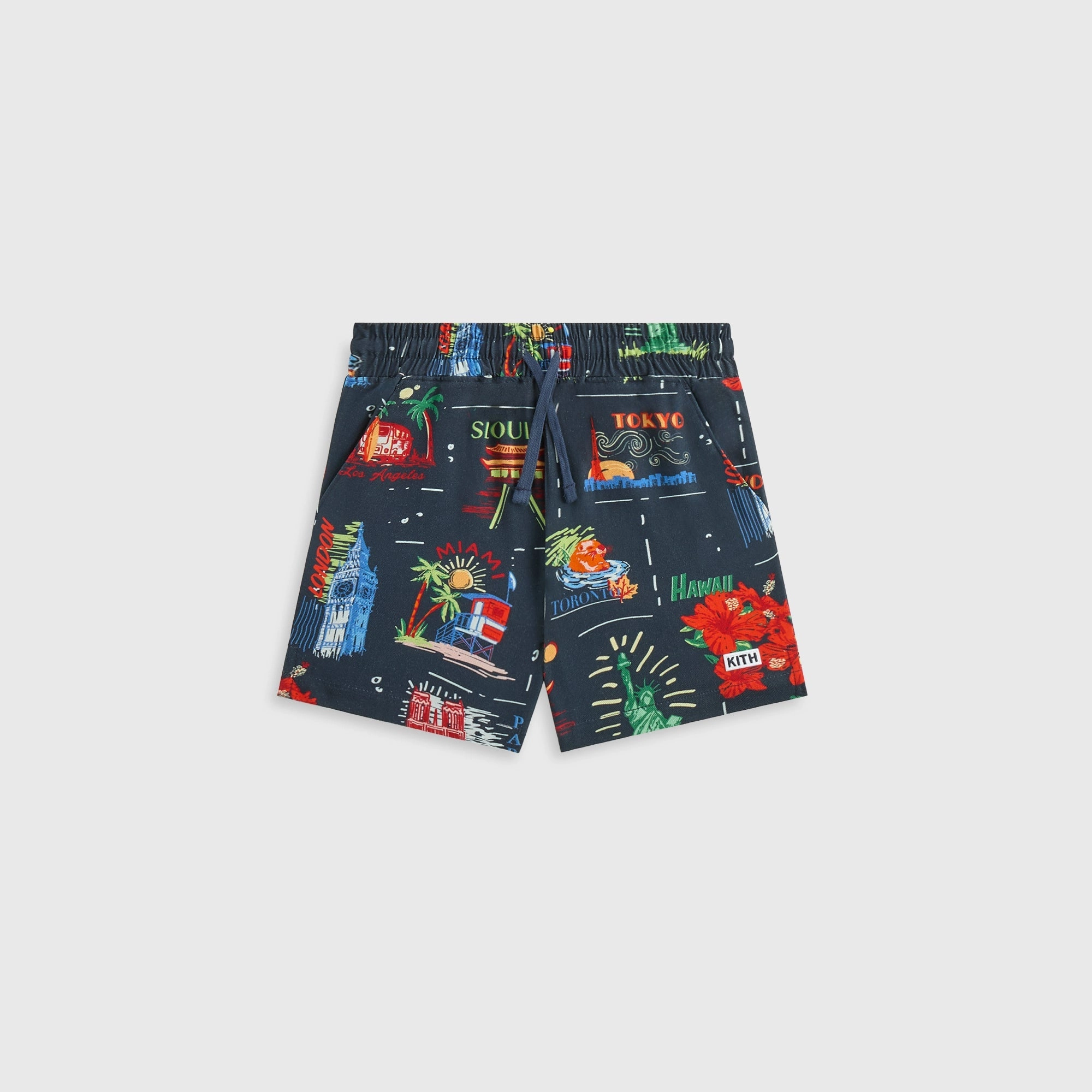 Kith Kids Souvenir Stamp Thompson Camp Short - Nocturnal Appealing Resilient