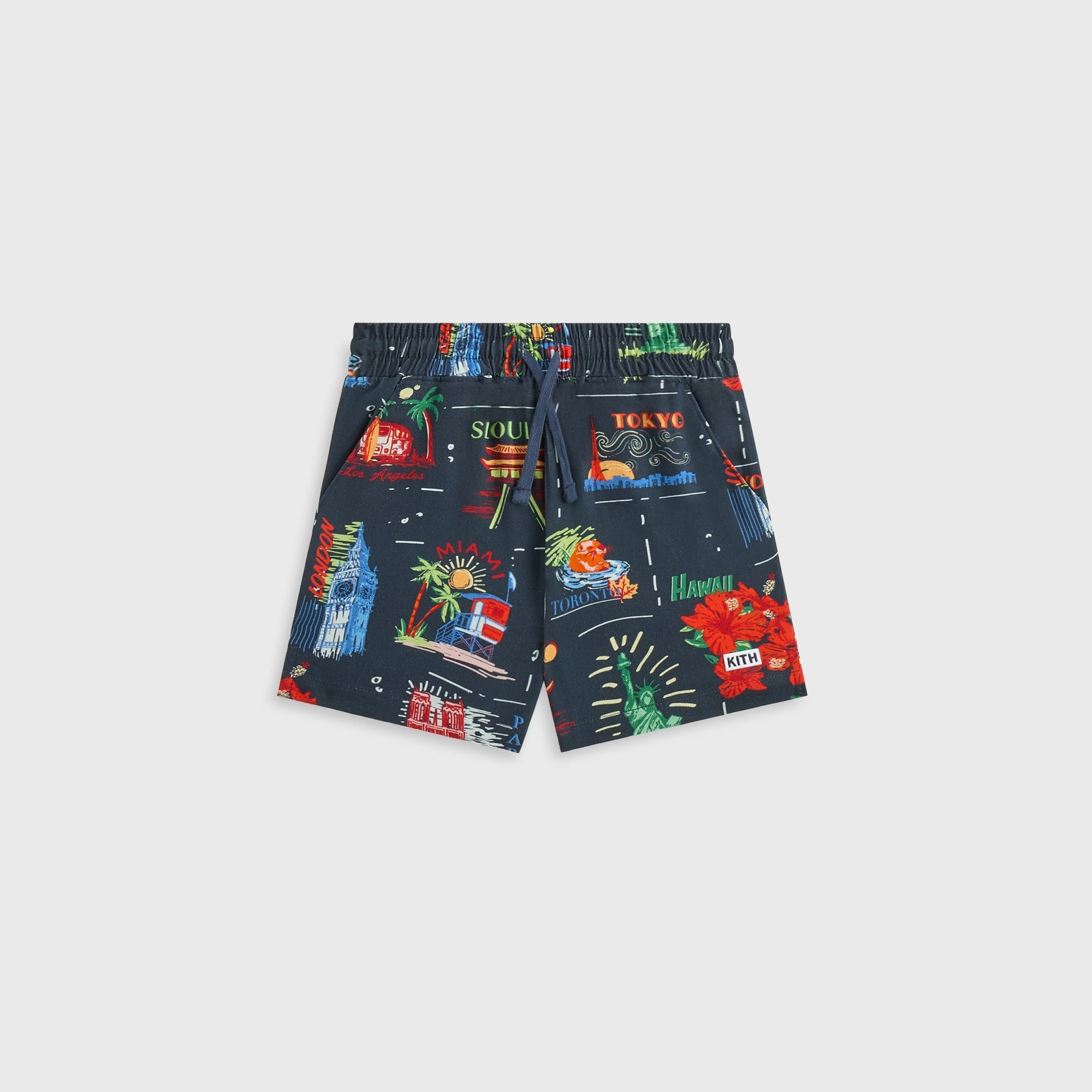 Kith Kids Souvenir Stamp Thompson Camp Short - Nocturnal Excellent Holistic