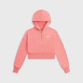 Kith Kids Waffle Fallon Quarter Zip Hoodie - Dawn Cozy Cost-effective