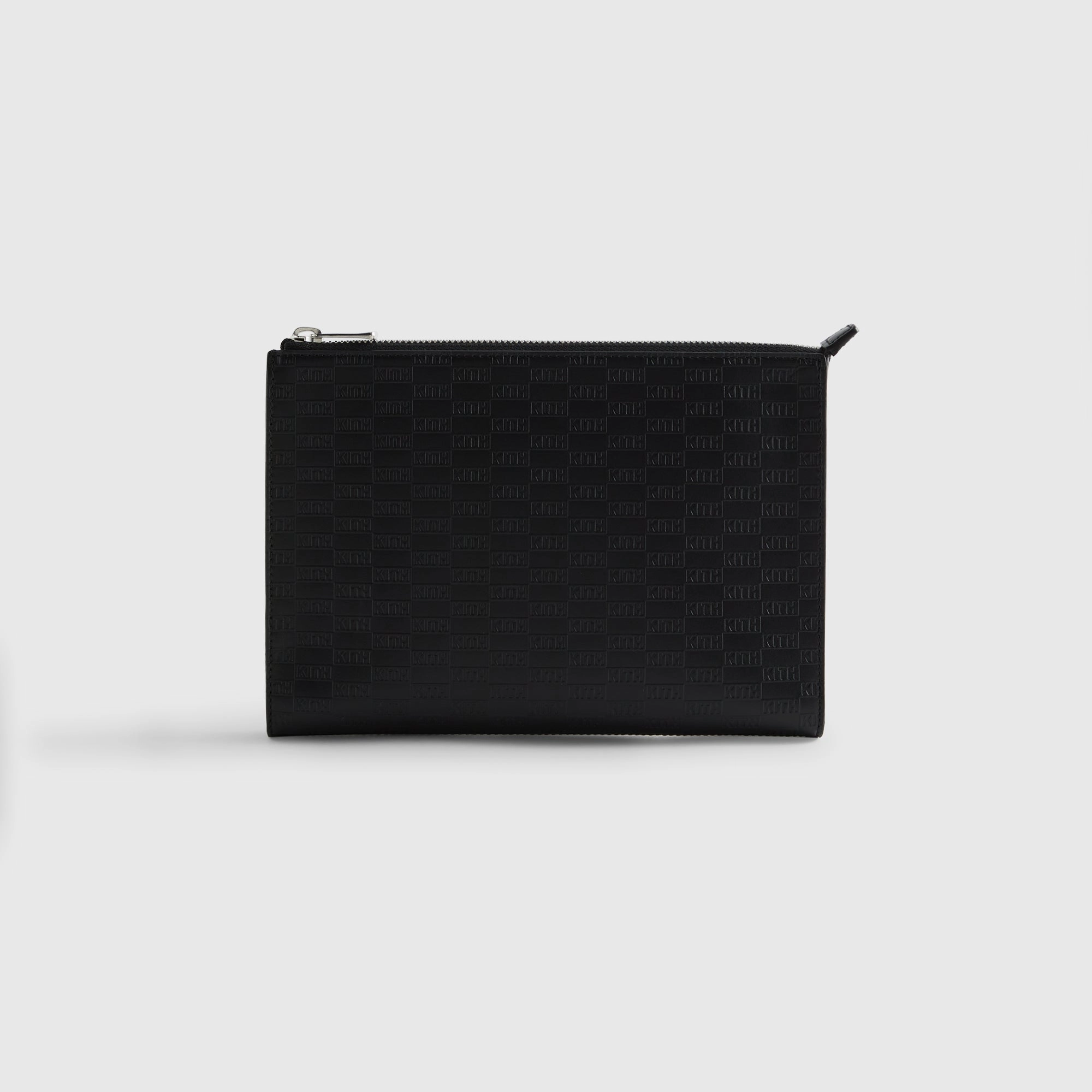 Kith Monogram Zipper Pouch - Black Cosmopolitan Renowned