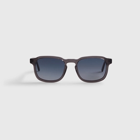 Kith Napeague Sunglasses - Grey Crystal / Blue Premium Secure