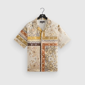 Kith Panelled Bandana Thompson Camp Collar Shirt - Sandrift Sharp Honored