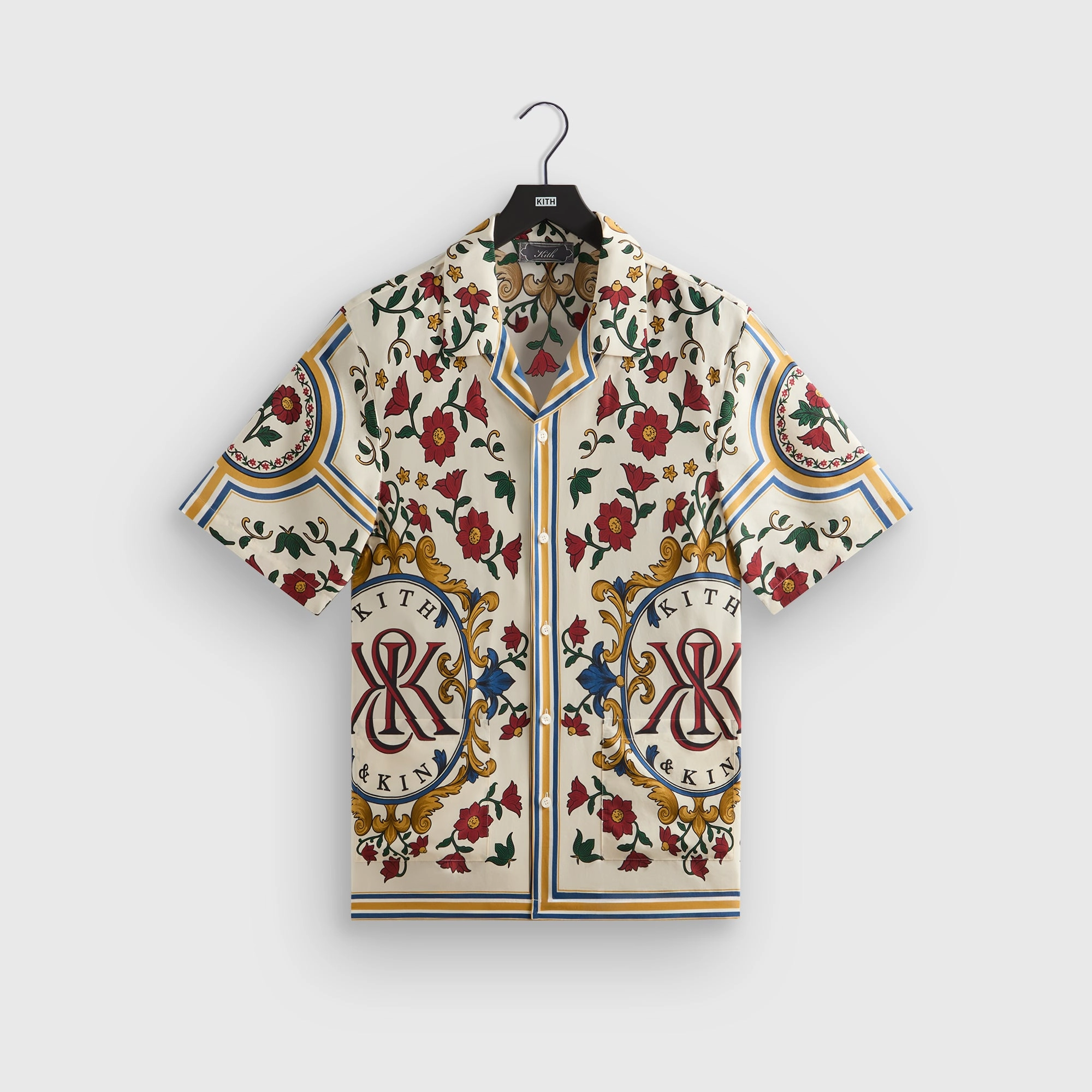 Comfortable Kith Silk Thompson Camp Collar Shirt - Sandrift Memorable