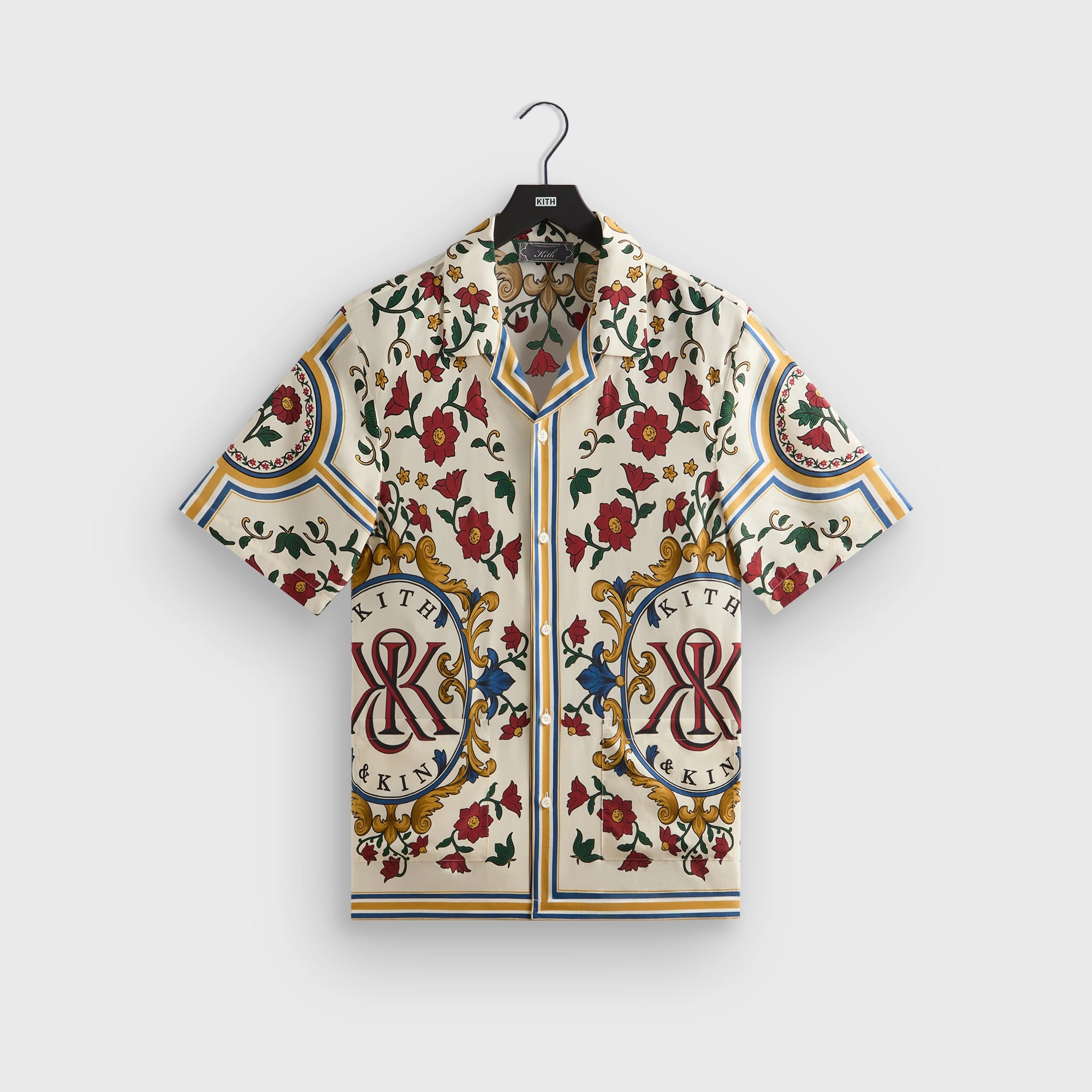 Thoughtfully designed Kith Silk Thompson Camp Collar Shirt - Sandrift Original