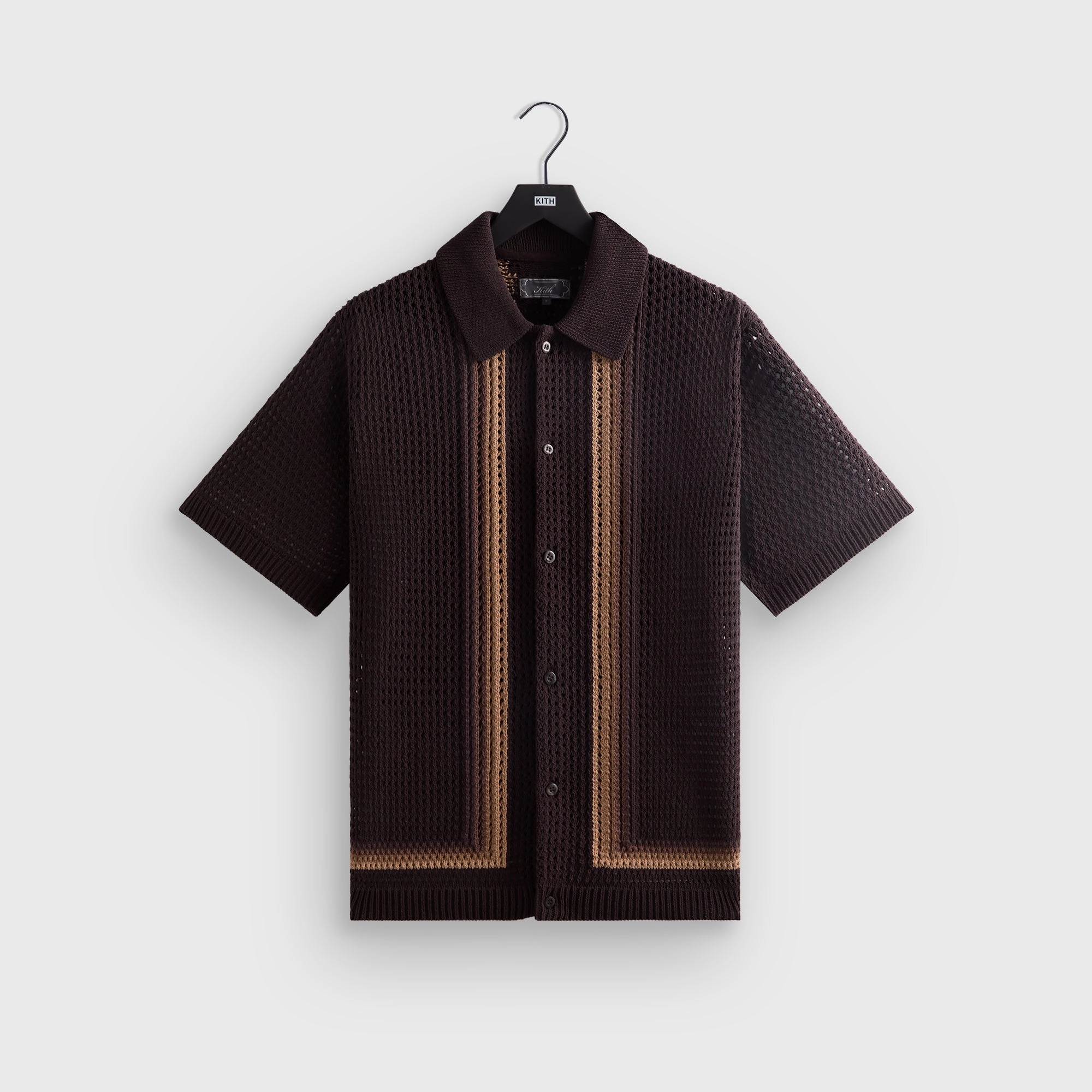 Kith Thompson Crochet Buttondown - Kindling Steady Rich