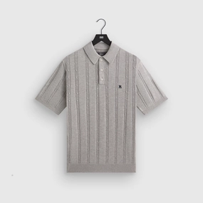 Kith Tilden Polo - Light Heather Grey Bold Treasured