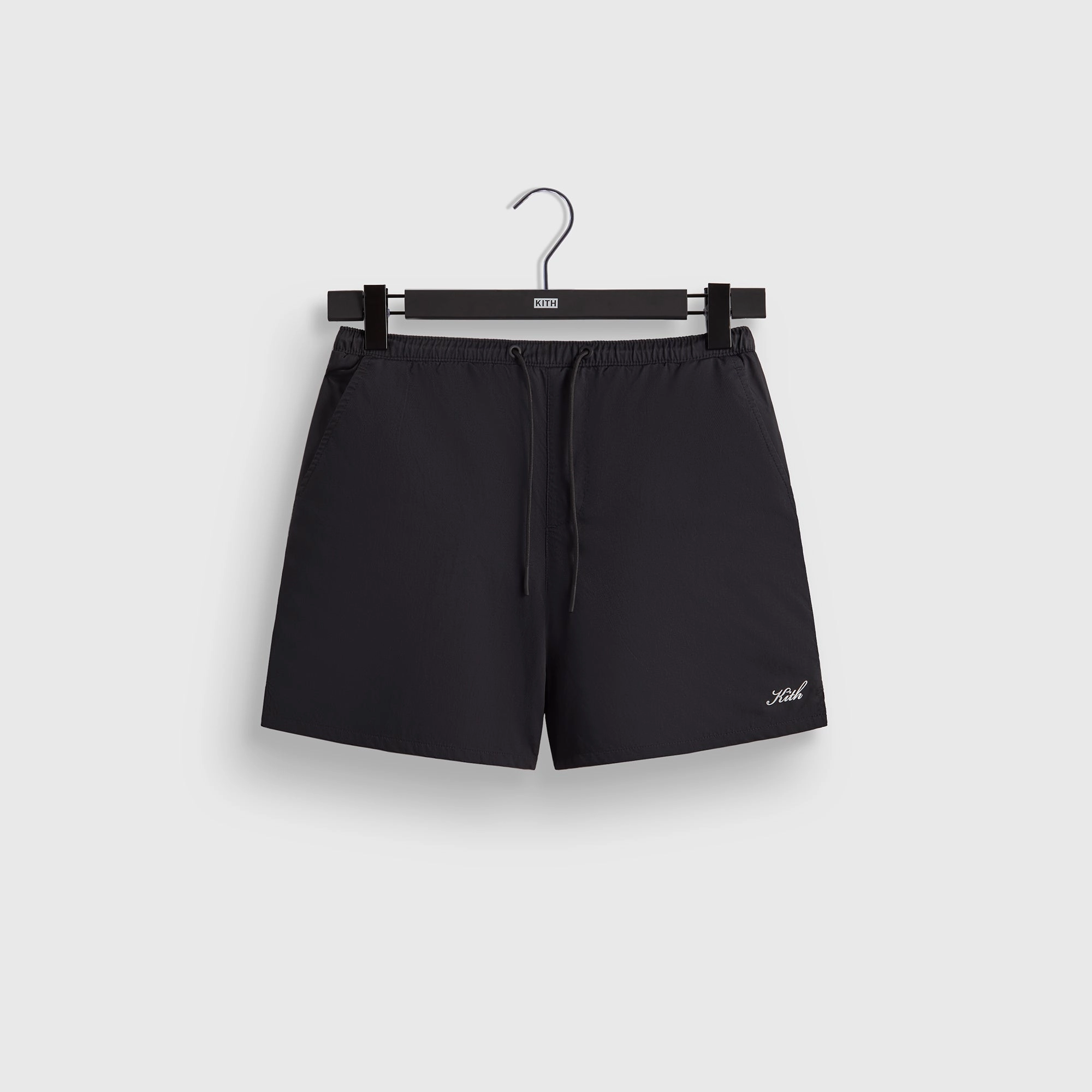 Luxurious Kith Twill Collins Swim Short - Black Memorable