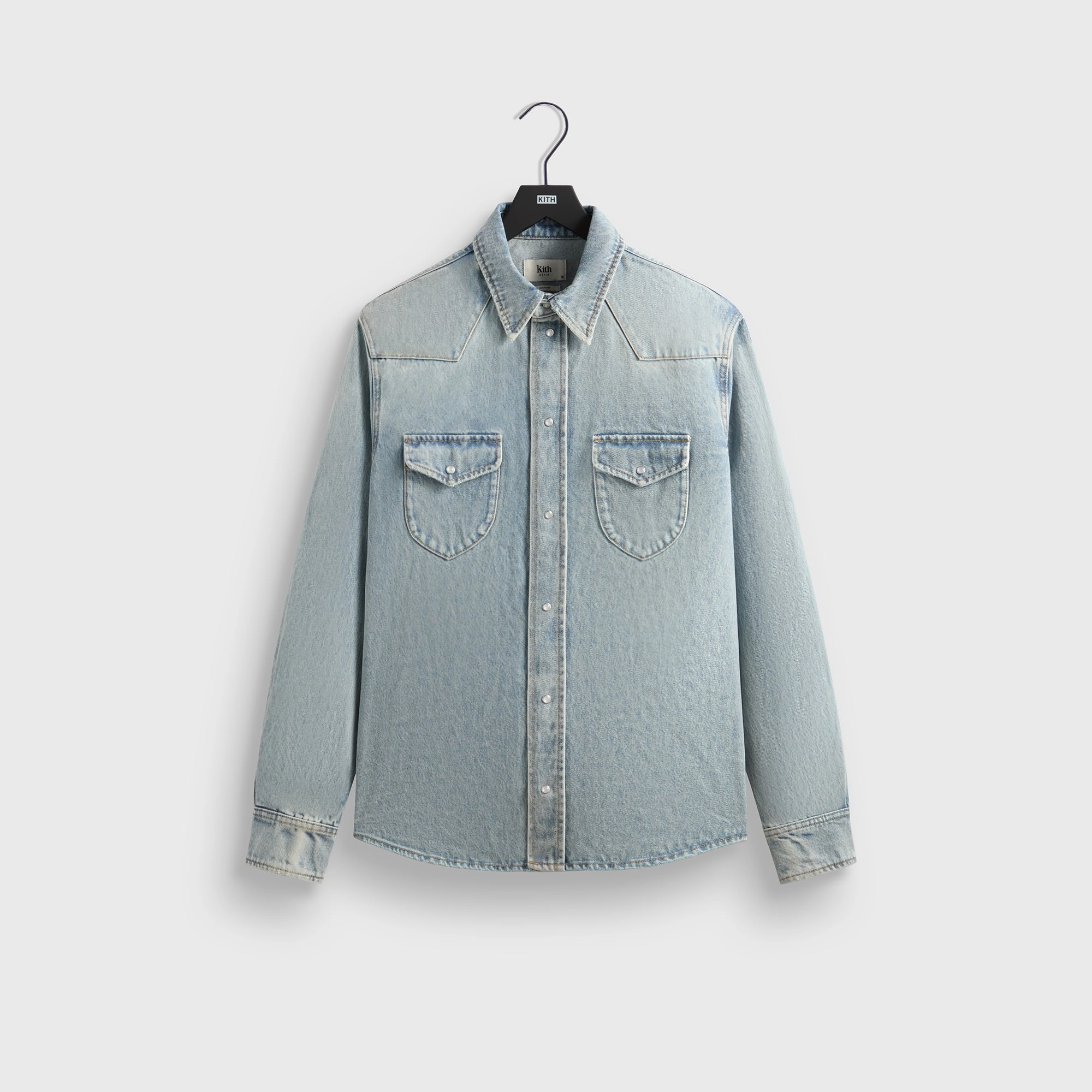 Kith Webster Denim Shirt - Light Indigo Historic Natural