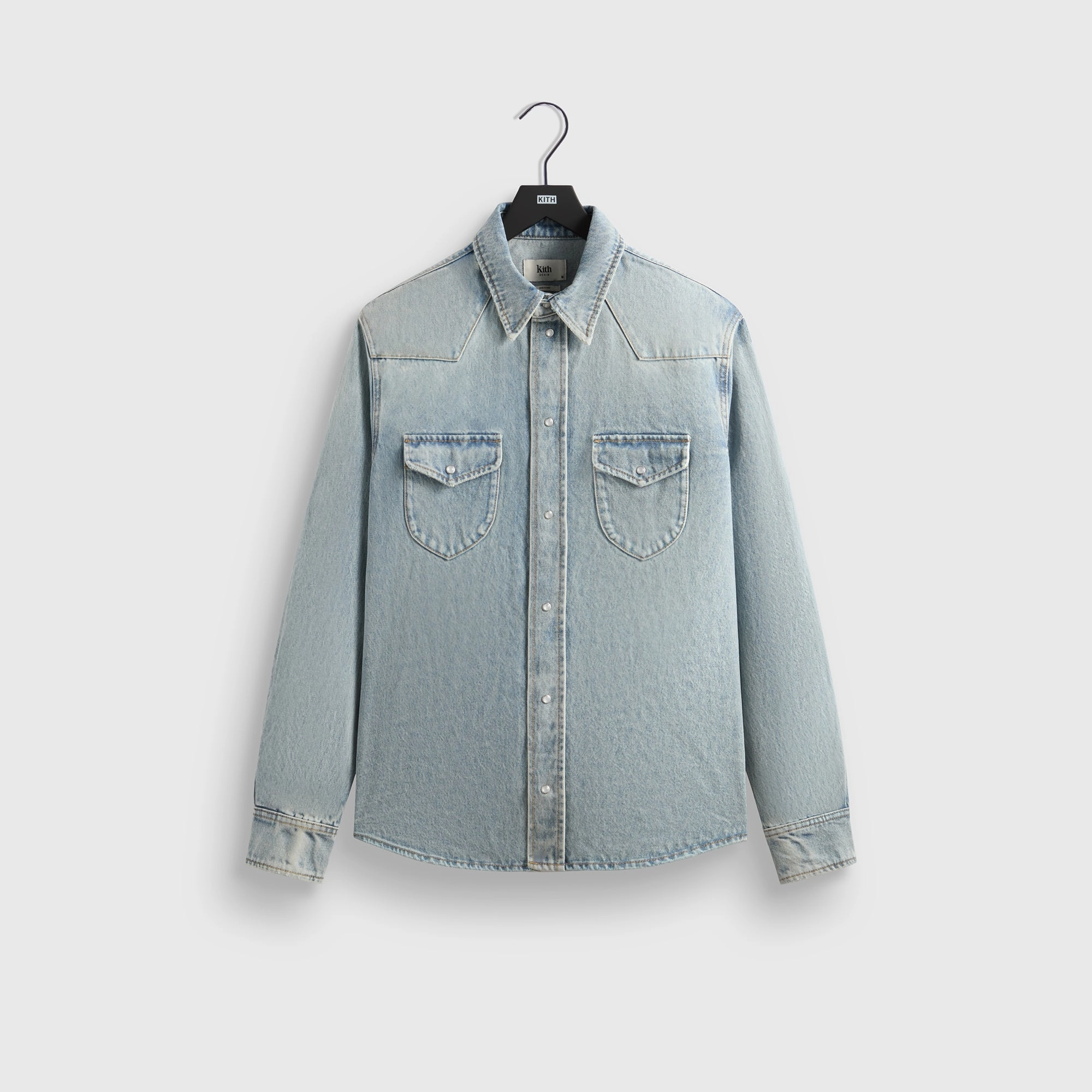 Kith Webster Denim Shirt - Light Indigo Amazing Global