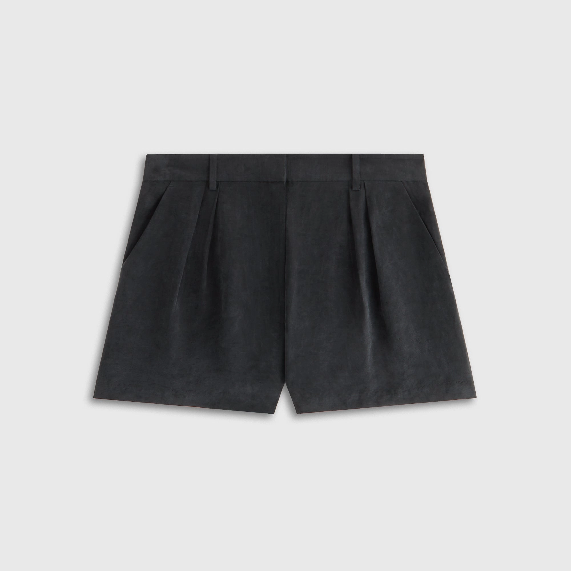 Functional Kith Women Astrid Pleated Trouser Short - Black Delightful