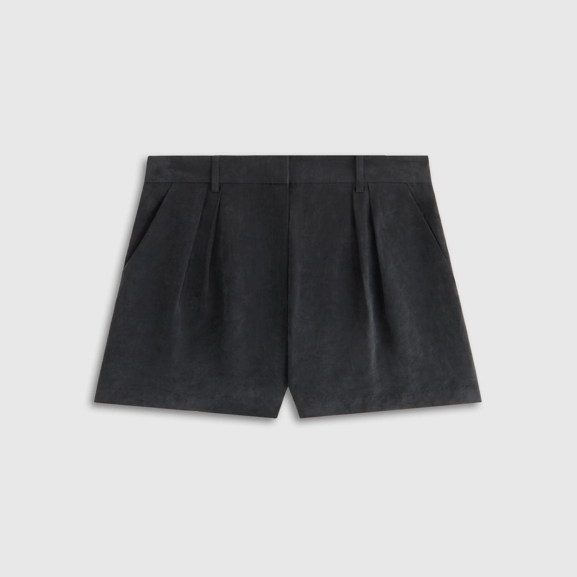 Kith Women Astrid Pleated Trouser Short - Black Active Handy