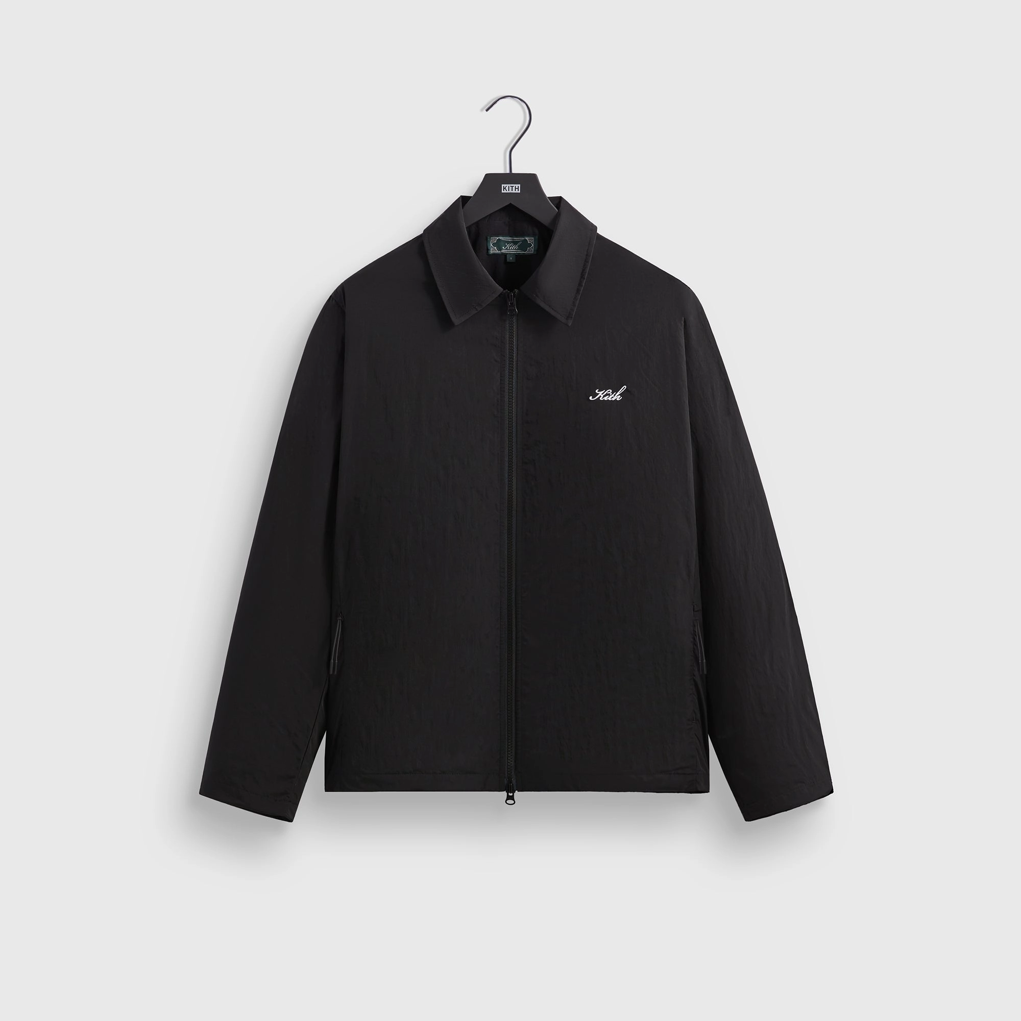 Kith Wrinkle Nylon Jonas Coaches Jacket - Black Opulent Warm