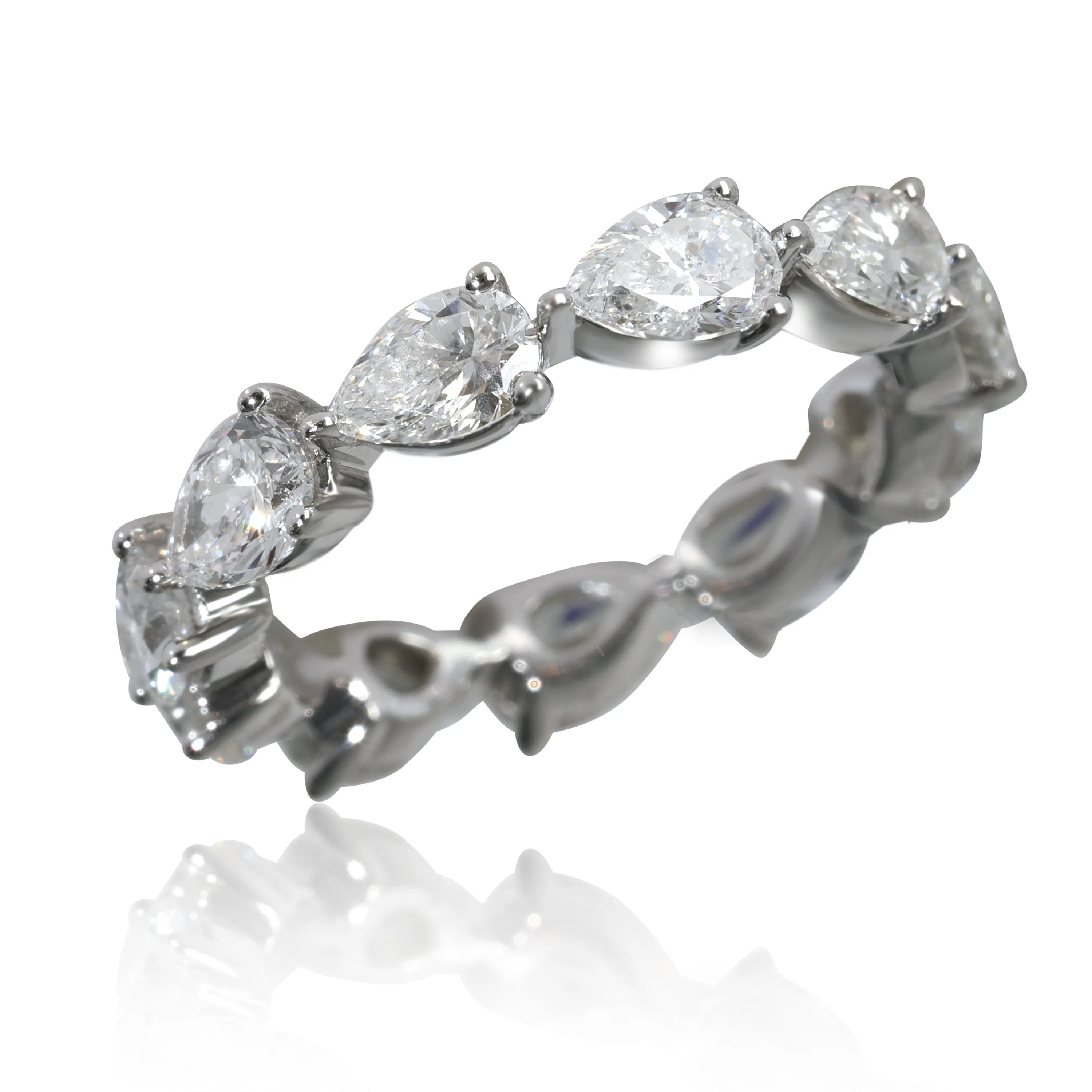 Lab-Grown Diamond Wedding Band in 14K White Gold 3.96 CTW
