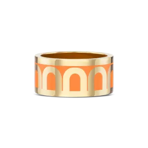 L'Arc de DAVIDOR Ring GM, 18k Yellow Gold with Zeste Lacquered Ceramic