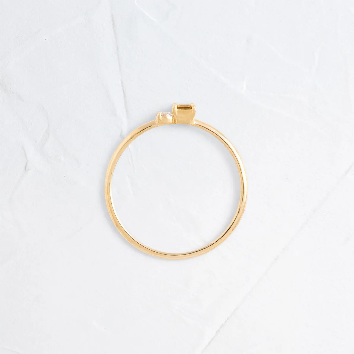 Lemon Sapphire Duet Ring, Edition 3