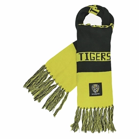 Lightweight Adult's AFL Richmond Tigers Bar Scarf Work-appropriate