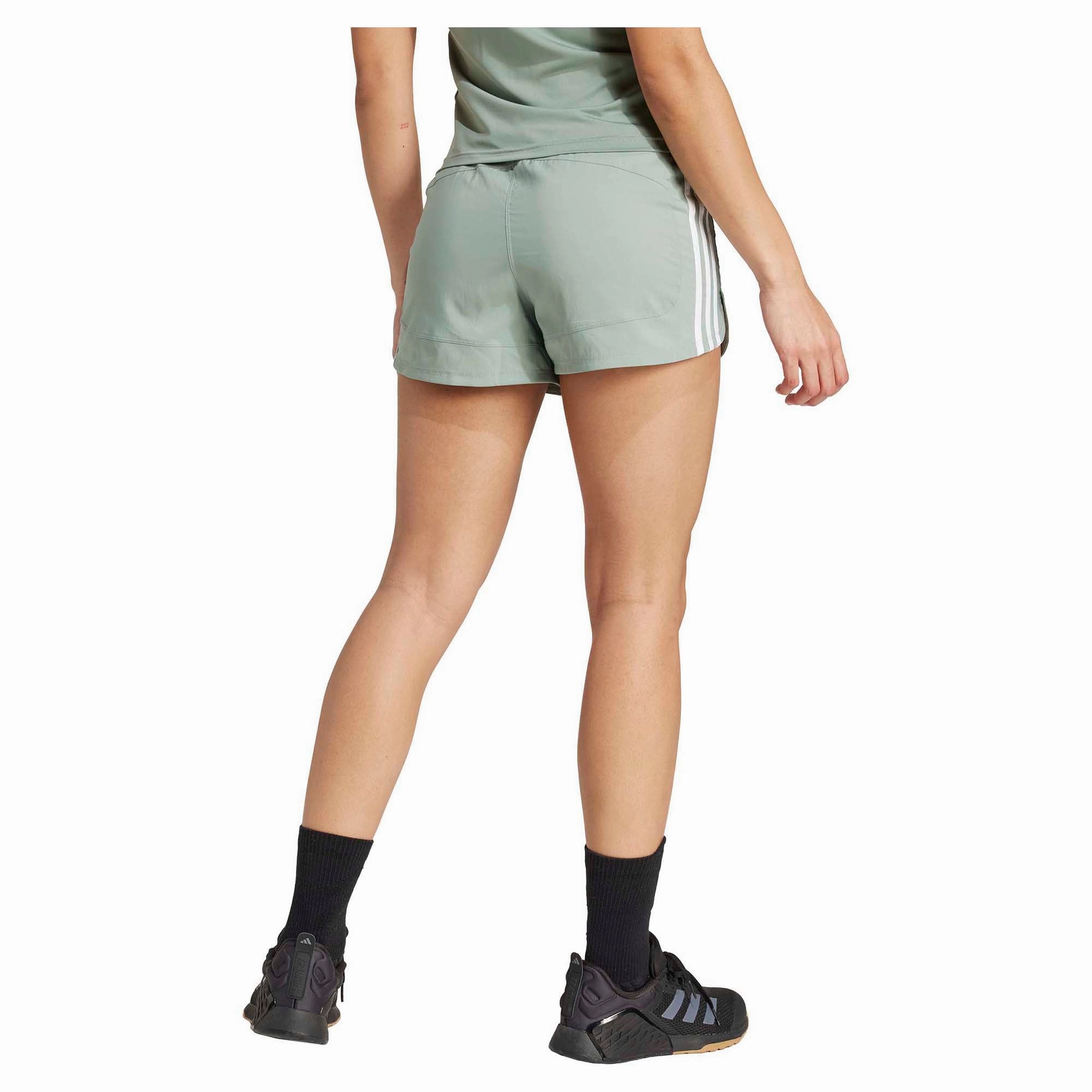 Lightweight design Women??s Pacer Training 3-Stripes Woven High-Rise 3 Inch Shorts