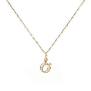 Love Letter ? 18K Gold Necklace w. Diamonds