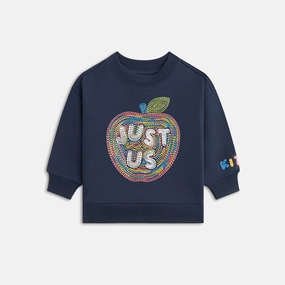 Luxurious Kith Baby Just Us Apple Nelson Crewneck - Nocturnal Nature-friendly