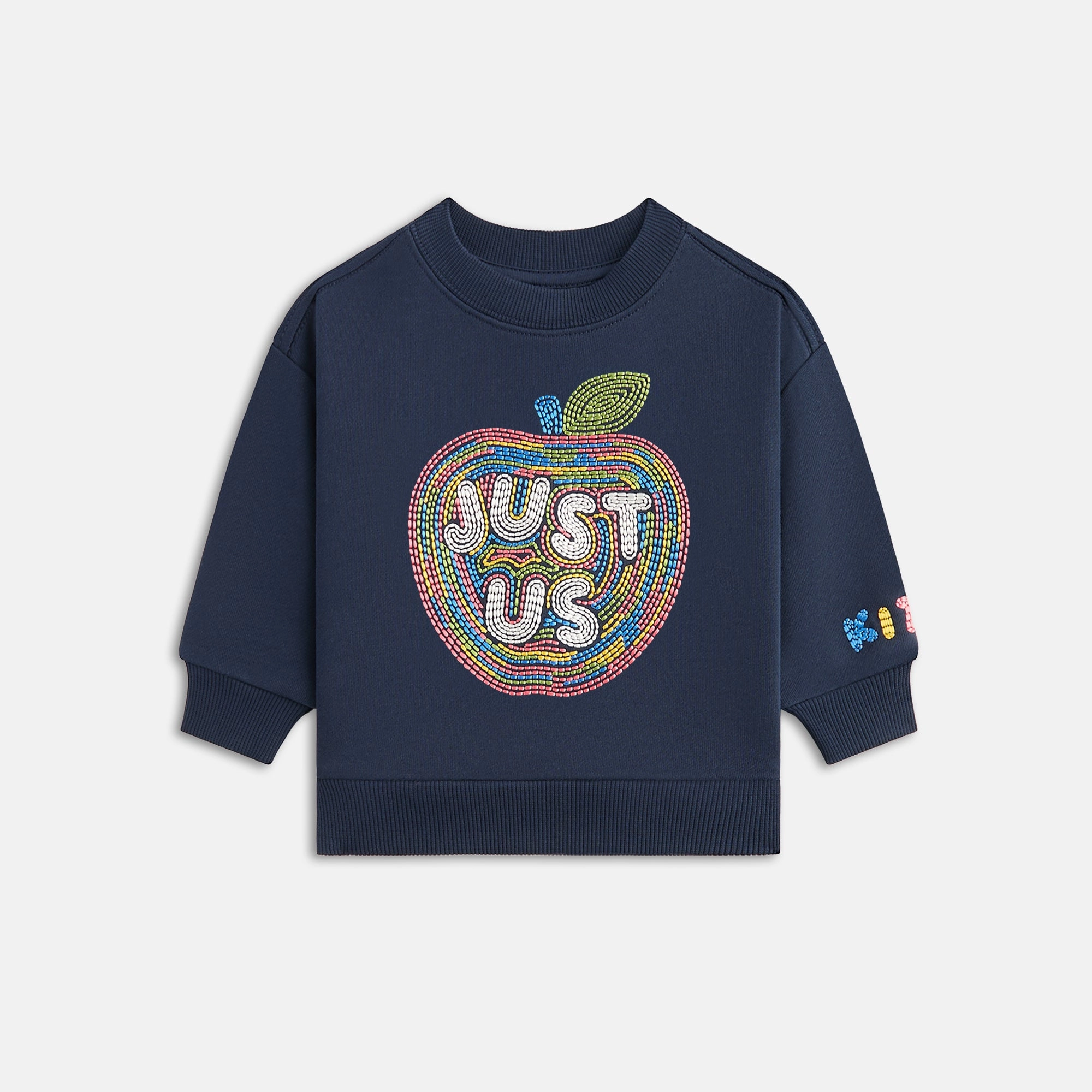Avant-garde Kith Baby Just Us Apple Nelson Crewneck - Nocturnal Reliable