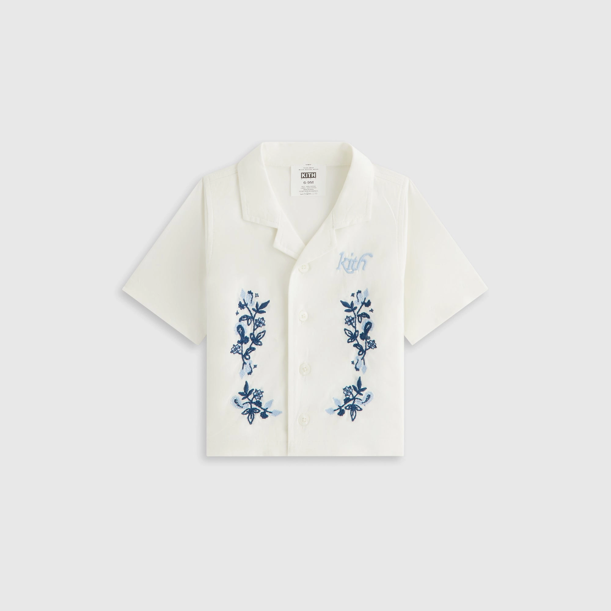 Kith Baby Novelty Thompson Camp Collar Shirt - White Balanced Classic