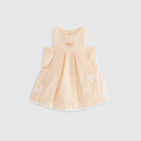 Luxury Kith Baby Seersucker Ainsley Dress - Calcite Balanced