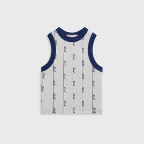 Luxury Kith Kids Script Knit Tiana Tank - Sandrift Classy