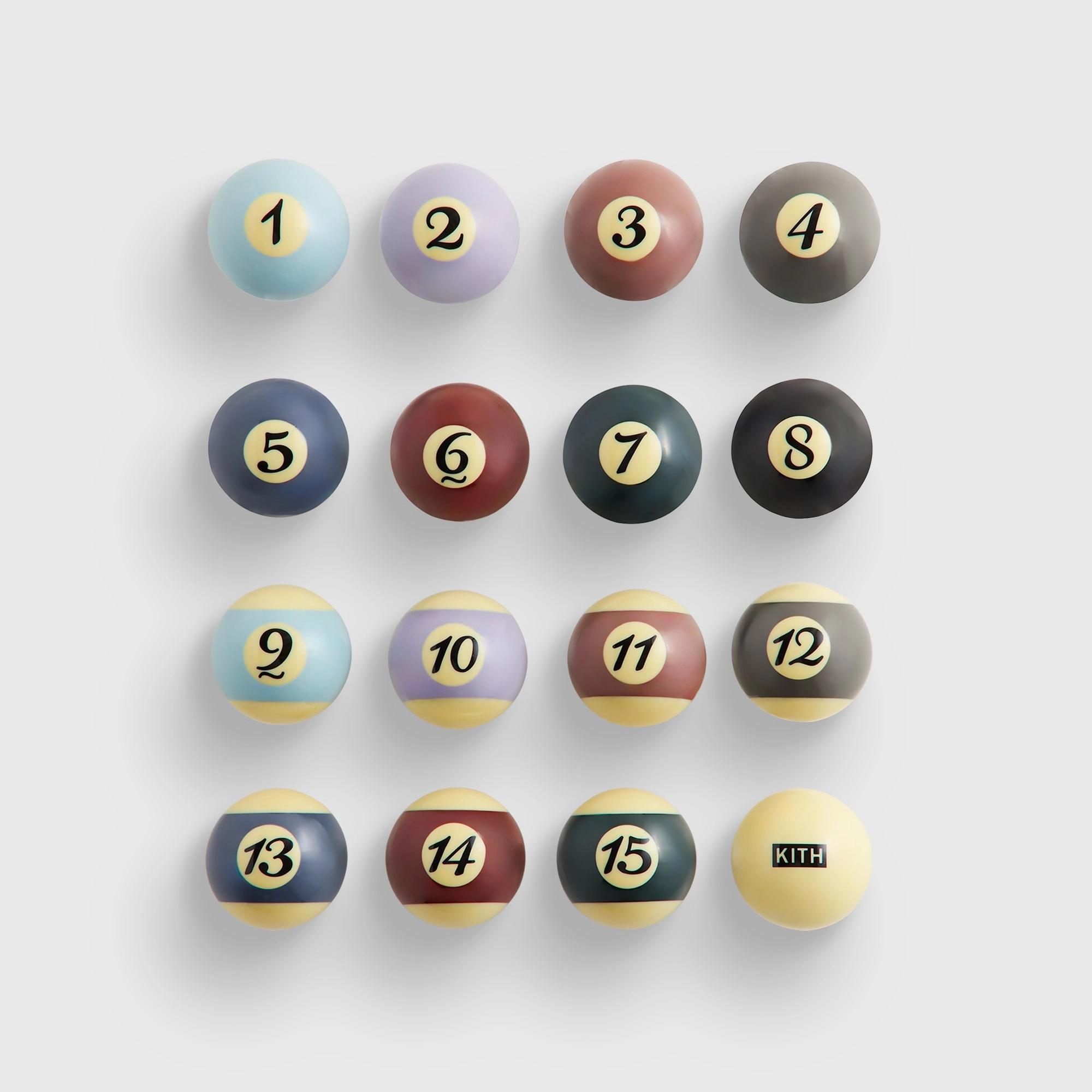 Delightful Kith Palette Billiards Ball Set - Multi Rare