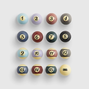 Luxury Kith Palette Billiards Ball Set - Multi Worthwhile