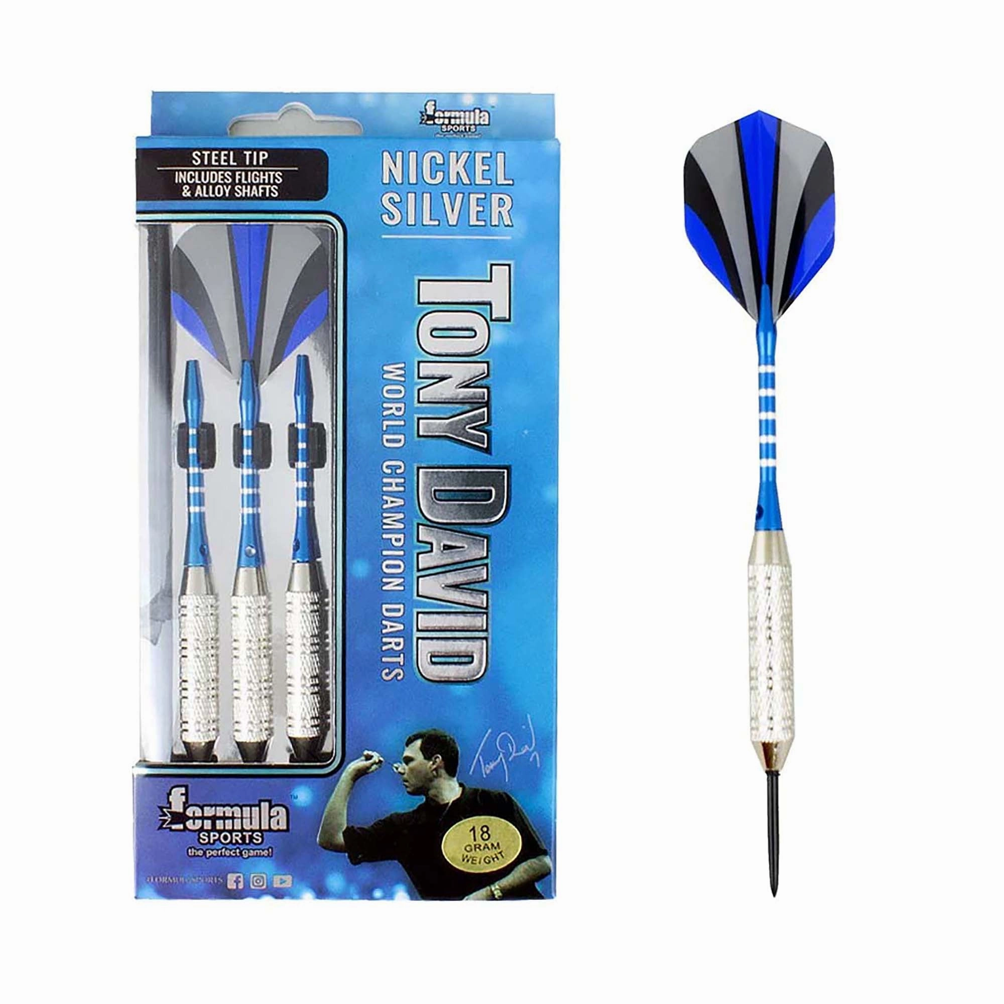 Tony David Nickel Silver Darts Wardrobe essential On-trend