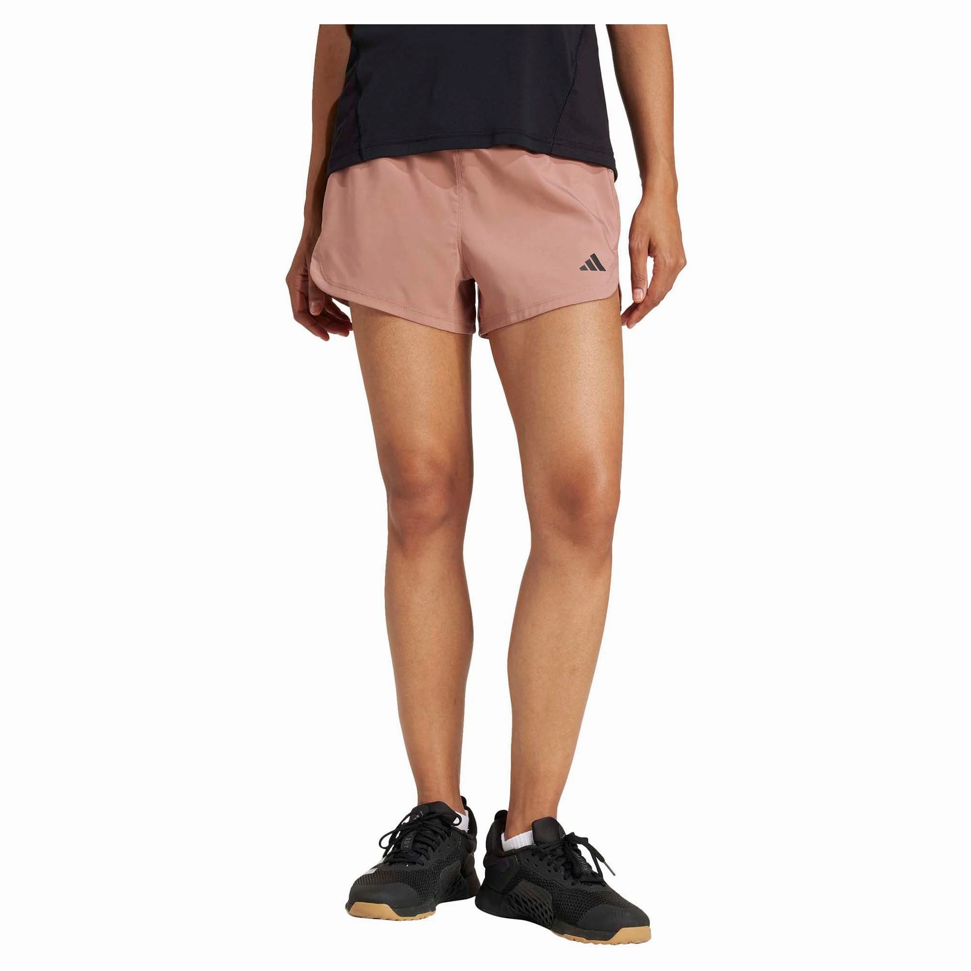 Machine washable Women's Pacer Training 3-Stripes Woven High-Rise 3 Inch Shorts